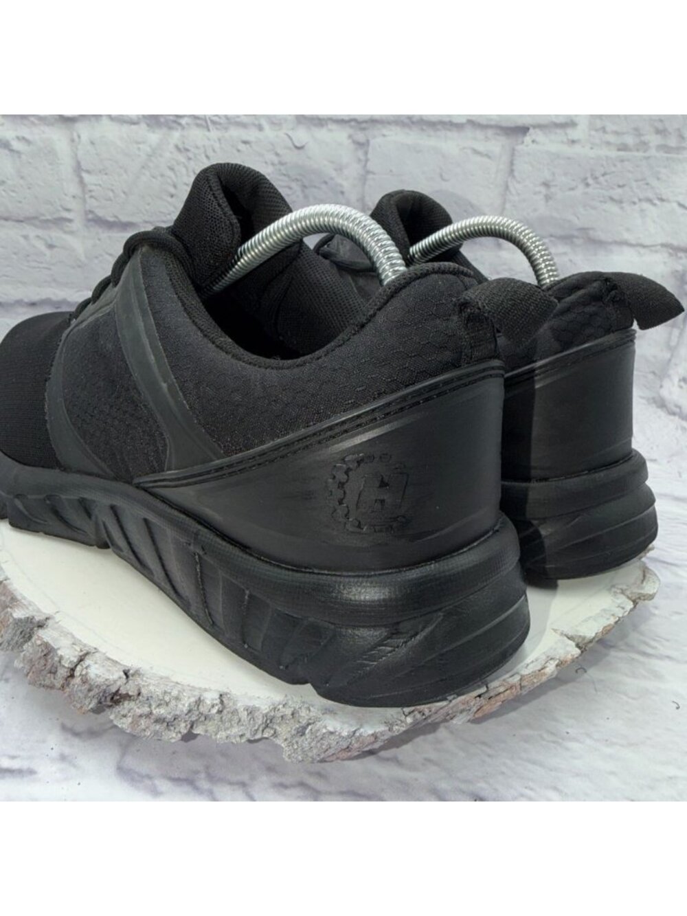 Hytest Men’s Safety Steel Toe Work Shoes Size 10 Wide BLACK Non-Slip - Picture 7 of 12